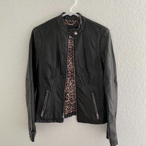 Black Rivet Women's XS Faux Leather Moto Jacket